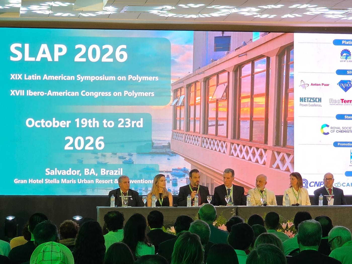 Sessão de abertura do SLAP 2026, em Salvador
